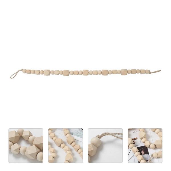

wooden bead tieback rope nordic style curtain & drapes