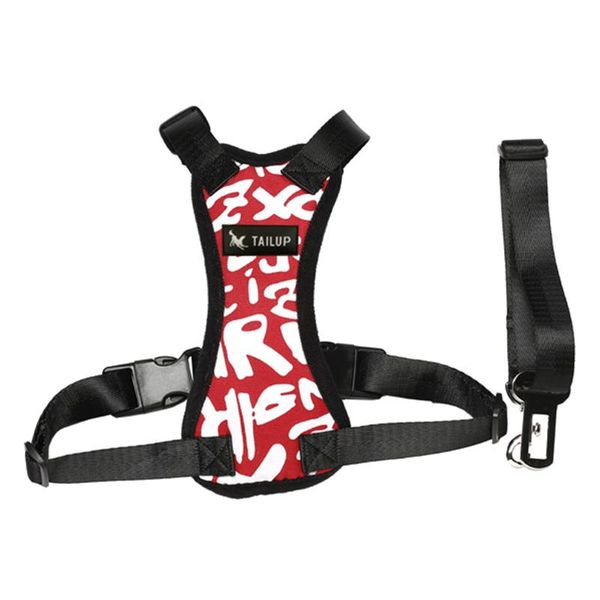 

dog collars & leashes pet small dogs safe harnesses vest and leash set safety seat belt with chain adjustable for car accessories