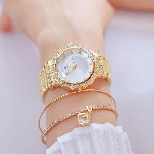 

wristwatches 2021 bs rose gold women watch business quartz ladies female wrist girl clock relogio feminin, Slivery;brown
