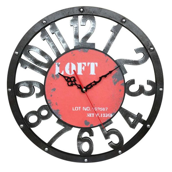 

wall clocks clock modern design creative wood round arabic numerals rimless single face mount coffee bar deskdecoracion