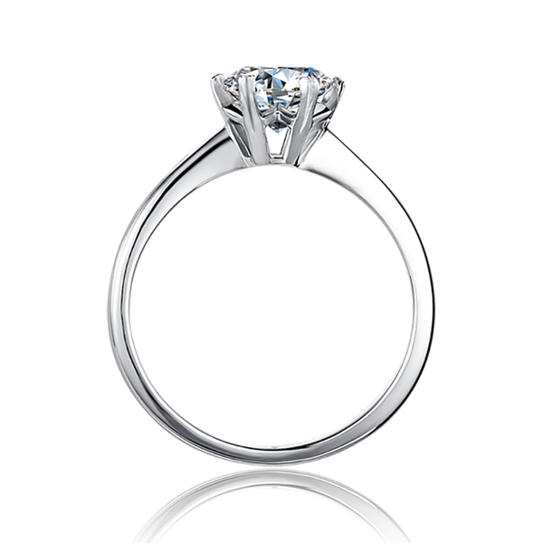 

cluster rings zwjewe 925 sterling silver clarity vvs1 1ct moissanite female ring engagement wedding anniversary gift, Golden;silver