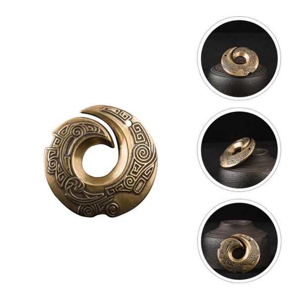 

gift wrap 2pcs brass diy pendant simple necklace retro keychain hanging