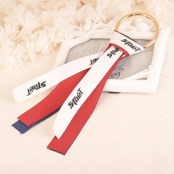 

keychains fashion handmade cloth tassels car keychain ribbon key chain women bag charm pendant clothes accessories r273, Silver