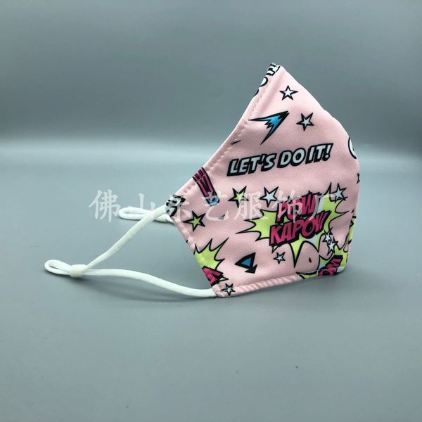 

mask printed ear hanging children's cloth can be customized with filter pm2.5