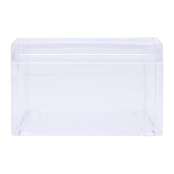 

storage boxes & bins 1pc holder container clear acrylic creative box with cover for comestic cotton pads bag