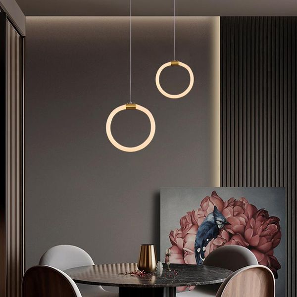 

chandeliers gold plated 360 glow modern led chandelier for dining room kitchen pendant 90-260v mail fixtures