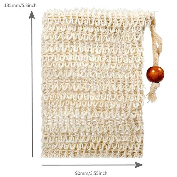 

hanging baskets 4x soap bag, bag ramie, organic foaming and dry