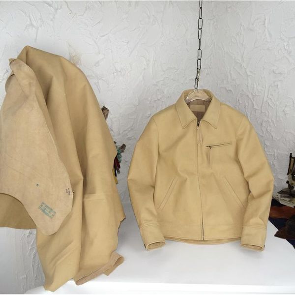 

men's leather & faux primary color non-coated natural cowhide genuine jacket cow clothes, Black