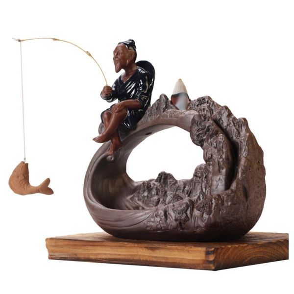 

fragrance lamps fishing backflow incense burner vintage premium