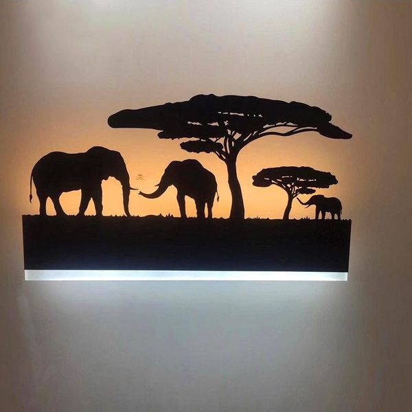 

modern personality bedside lamp corridor lighting cartoon led acrylic iron wall el club children bedroom decoration