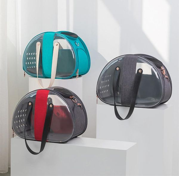 

cat carriers,crates & houses fashion transparent bag foldable backpack shoulder pet travel puppy carrier