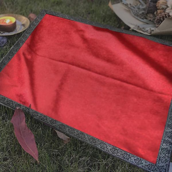 

tablecloth altar tarot divination card velvet square table cloth w/ storage bag lightweight portable outdoor part bags