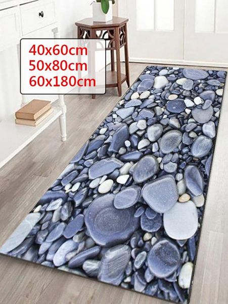 

cushion/decorative pillow wujie 24x71'' 3d pebble pattern bathroom carpet doormat hallway bath mat kitchen anti-slip modern area r