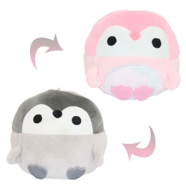 

double sided flip cute little penguin plush doll creative cartoon toys children's doll, Blue