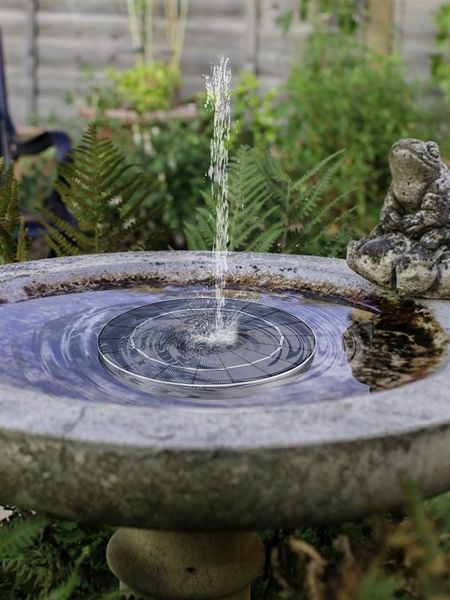 

in 1 3.5w solar water fountain upgrade nozzle 4 types of water-type bird shower fountain, suitable for ponds ,garden garden decorations