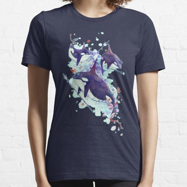 

women's t-shirt sea queens women soft comfortable tshirt tee shirt clothes whale whales killing winter ice killers animal, White