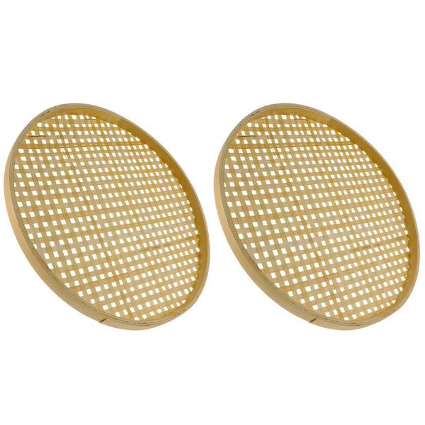 

storage baskets 2pcs home kitchen dustpans fruit bamboo bread