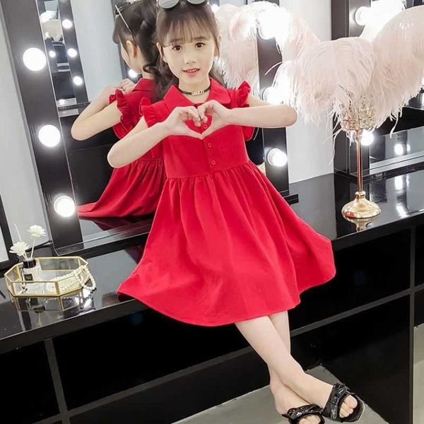 

dress summer girls 12 children's clothing dresses for girls from 8 to 12 years fashion dresses 8 kids 5 girl's clothes, Red;yellow