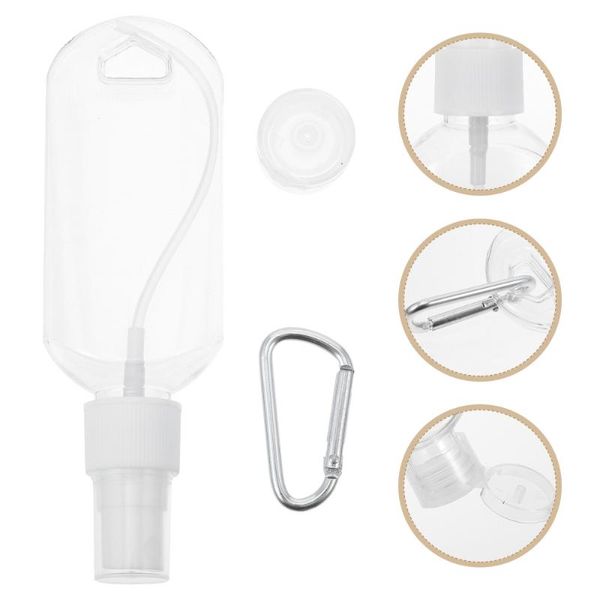 

storage bottles & jars 16pcs 50ml keychain spray bottle portable refillable travel