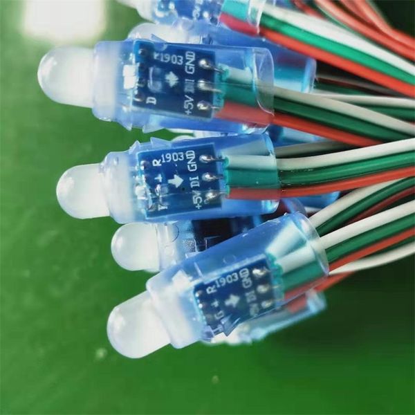 

ledpixel ws28115cm1904 breakpoint continuous transmission full color exposed perforated colorful screen light string ucs1903