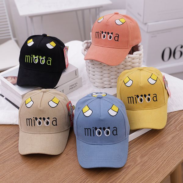 

children's new embroidered cartoon baseball cap in spring, Blue;gray