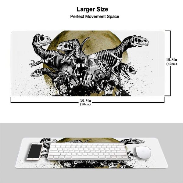 

mouse pads & wrist rests cute animal cat dinosaur natural rubber gaming mousepad desk mat 90x40cm xxl lockedge large pad for pc