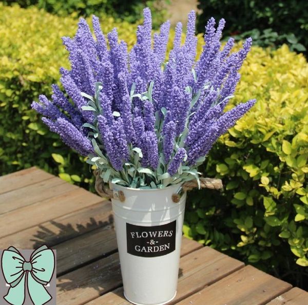 

decorative flowers & wreaths 12 heads of lavender foam particles artificial