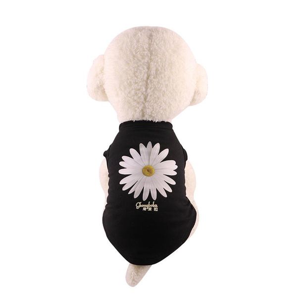 

small dog clothes summer vest shirt fllower yorkshire pomeranian poodle bichon schnauzer t-shirt clothing dropship wholesale apparel