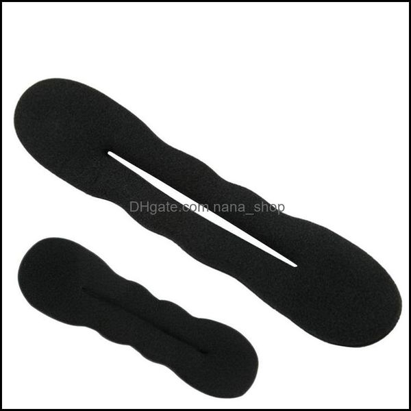 Ferramentas de estilo de cuidados com os cabelos Bails Produtos Donut Maker Ponytail Bun Twister Trey Sponge Strong Holder Tool Black Color Magic Beauty Hairstyl