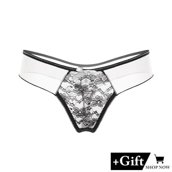 

women's panties erotic women lace flower g-string ultra-thin female thong for temptation underwear valentines, Black;pink