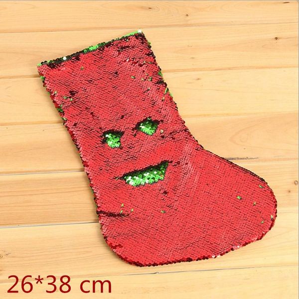 

christmas decorations sequined stockings with double - sided stocking picks decorated gift bags