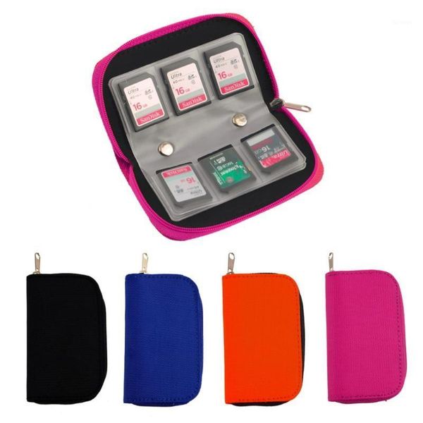 Sacos de Armazenamento SD SDHC MMC CF para Micro Cartão de Memória Carrying Bolsa Bolsa Bag Caixa Caso Protetor Wallet Venda Atacado Loja