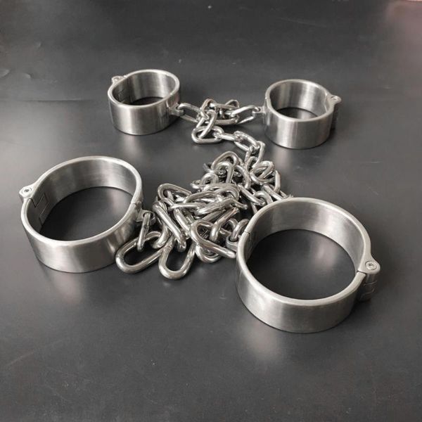 

bangle handcuffs feet stainless steel screws open styles ankle cuffs wrist bangles bracelets, Black