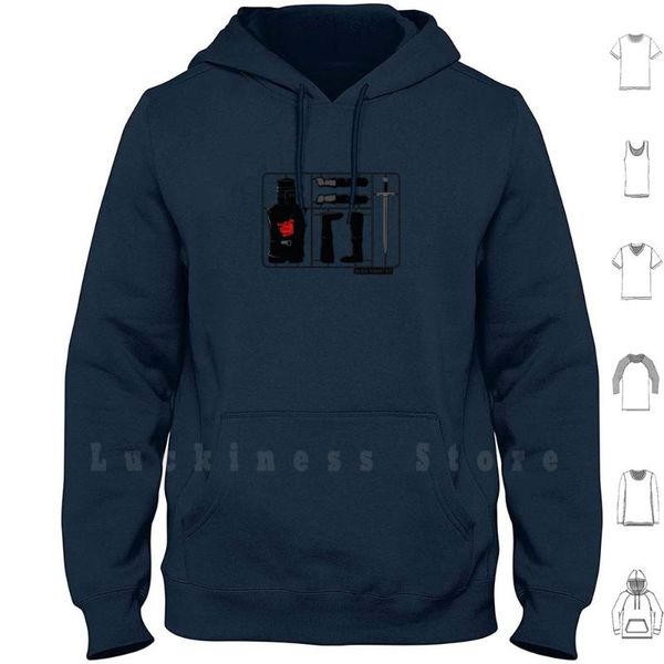

knight black kit hoodies monty python holy graal men's & sweatshirts