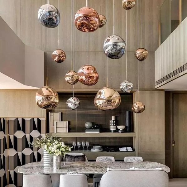

pendant lamps modern lava led lights lighting chrome retro loft home living room hanging bedroom luminaria coffee light fixtures