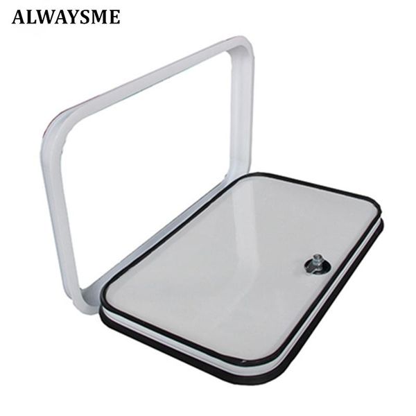 

parts alwaysme rv hatch with lock for cargo storage,white color