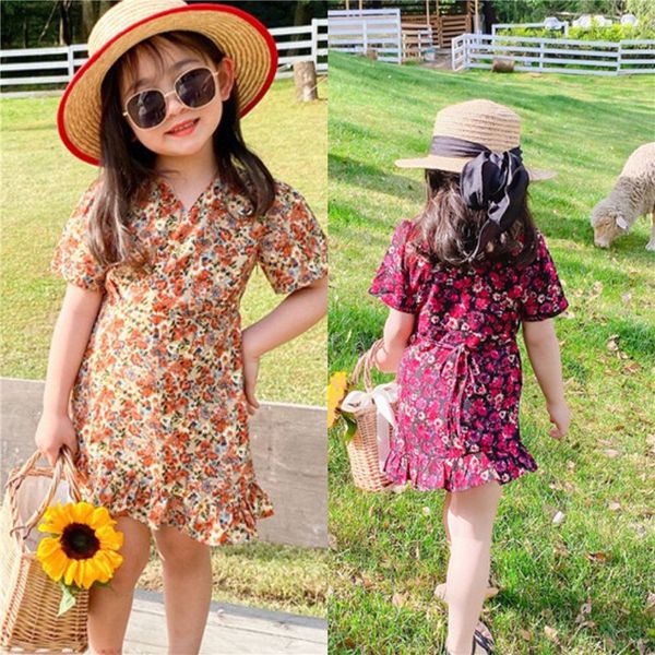 

girl dress kids babyÂ clothes 2022 graceful spring summerÂ toddler formal partyÂ outfitsÂ sport teenagers uniform dressesÂ cotton chi, Red;yellow