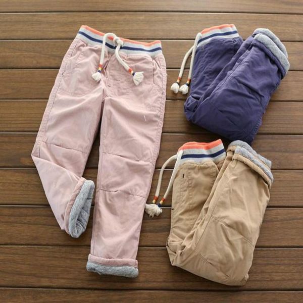 

trousers boy pants children autumn winter thick cotton warm, Blue