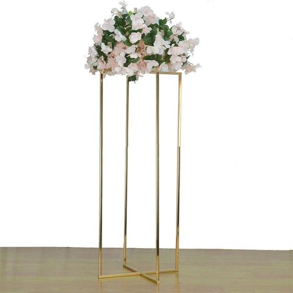 

party decoration event decor wedding metal gold flower vase column stand for table centerpiece 1458