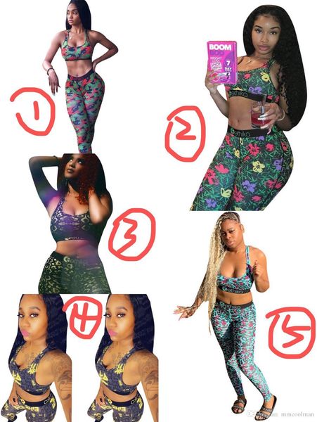

women ethika bra tracksuits sleeveless bras vest + pants legging 2 piece set summer outfits etws3 fitness gym sportswear crop top, Gray