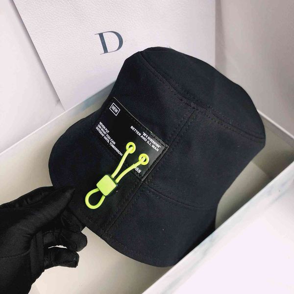 

fashionable and versatile elastic rope basin usa new letter face covering fisherman trend bucket hat casual hat black friday i70h, Black;white