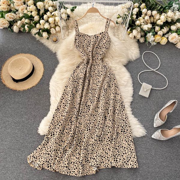 

women's knits & tees croysier es for women 2021 clothing spaghetti strap backless crossover summer vintage print casual midi, White