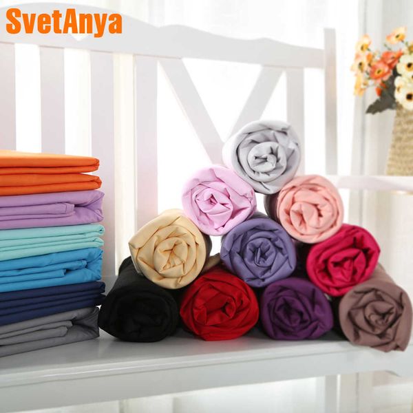 Svetanya Nordic Solid Pure Cotton Ru Europe Maßgeschneiderte Größe Bettbezug/Bettlaken/Spannbettlaken/Matratzenbezug/Kissenbezug 210626