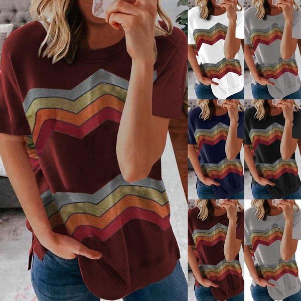 

women's t-shirt plus size printing round neck loose short sleeve bottoming clothing women vintage streetwear graphic tees, White