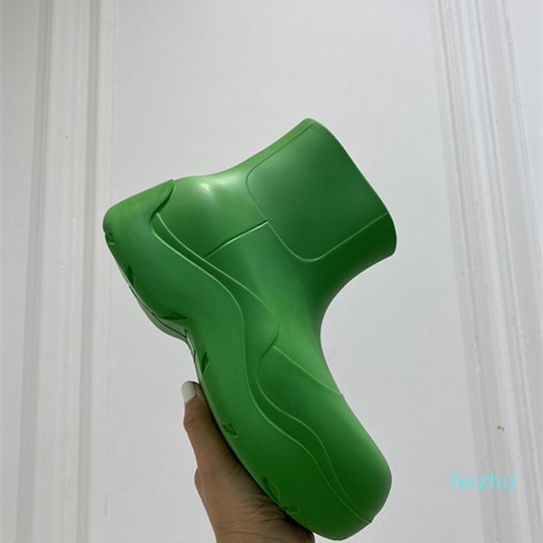 

2021 latest women boots candy rubber waterproof shoes women's walking ankle rain leisure thick bottom increased short heel puddle luxur, Black