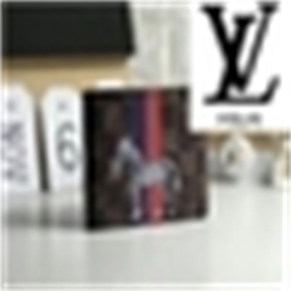 

m63343 zebra short patch wallet with colorblock print real leather compact long wallets chain wallet bag key card holder phone case, Red;black