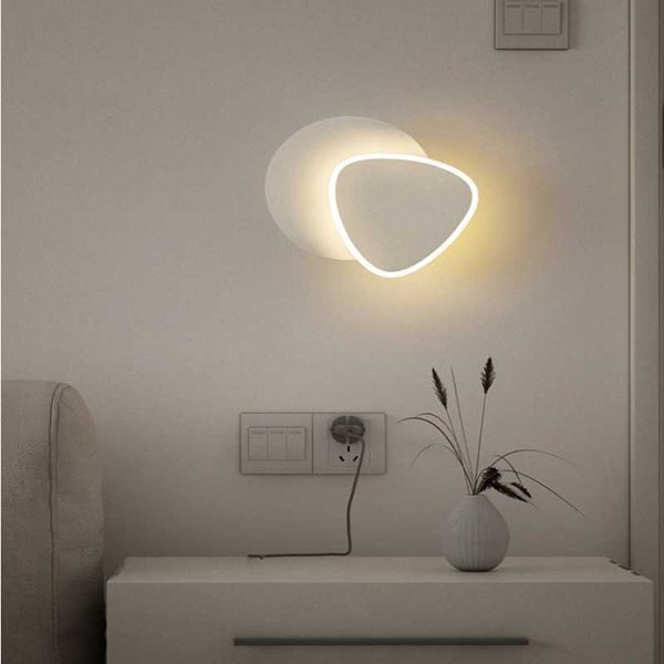 

wall lamp minimalist bedroom bedside simple nordic living room tv sofa background aisle corridor