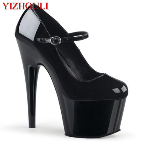 

dress shoes 15cm black round head lady with single shoes, fashion products stage banquet high heels