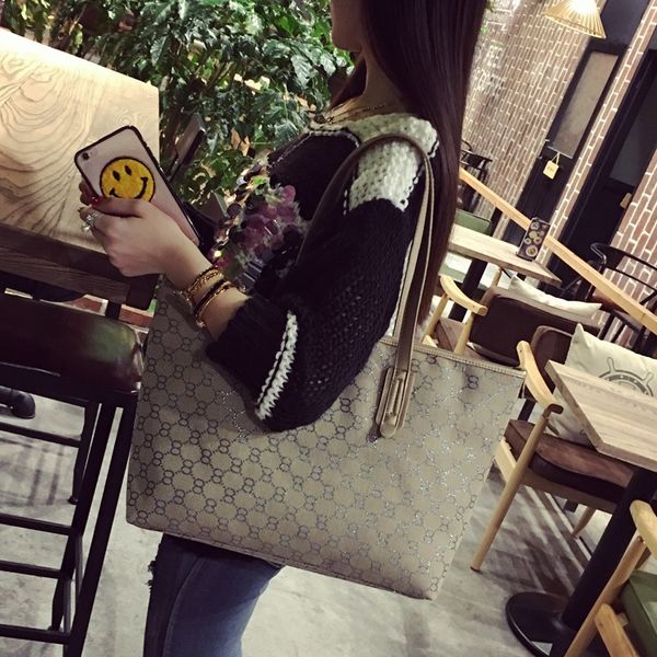 

sole by designer large bag women's new version fashion versatile atmosphere hand large capacity one shoulder tote bag purse