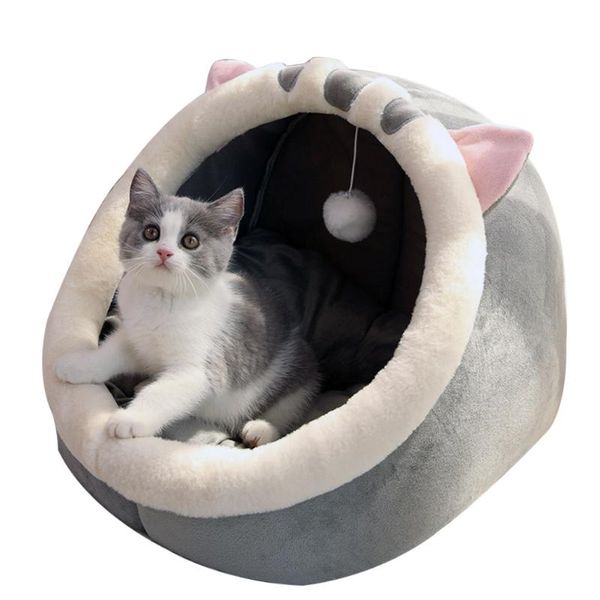 

cat beds & furniture summer cozy kennel warm bed soft nest mat pet basket small dog teddy house cave kitten sleeping lounger cushion bag1pcs